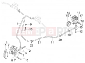 vespa GTS 300 Super Sport ie Brakes pipes - Calipers