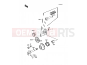 KAWASAKI KE100 (KE100-B09) Kickstarter Mechanism