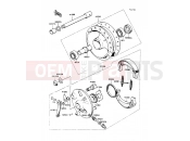 KAWASAKI KE100 (KE100-B09) Front Hub