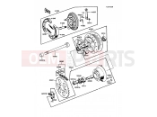 KAWASAKI KE100 (KE100-B09) Rear Hub