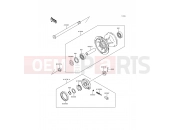 Front Hub - Kawasaki KDX200 (KDX200-E6) 1994