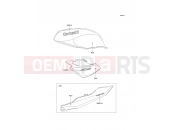 KAWASAKI 1998 Decals(Red)