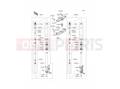 KAWASAKI 1400GTR (ZG1400A9F) Front Fork(-JKBZGT40AAA022218)