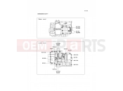 Crankcase Bolt Pattern - Kawasaki VERSYS (KLE650B9F) 2009
