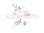 Radiator - Kawasaki VERSYS (KLE650B9F) 2009