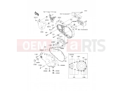 Left Engine Cover(s) - Kawasaki VN2000 CLASSIC (VN2000H9F) 2009