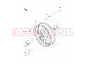 Front Hub - Kawasaki VN2000 CLASSIC (VN2000H9F) 2009