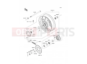 Rear Hub - Kawasaki ER-6f (EX650CBF) 2011