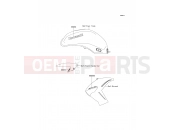 KAWASAKI 2011 Decals(P.B.Orange)(P.White)