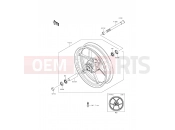 KAWASAKI ER-6f (EX650ECF) Front Hub