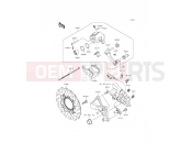 Rear Brake - Kawasaki ER-6n ABS (ER650FCF) 2012