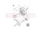 Rear Hub - Kawasaki Ninja 650 ABS (EX650FDS) 2013