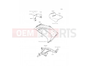 Decals(Green) - Kawasaki Ninja 650 ABS (EX650FDS) 2013