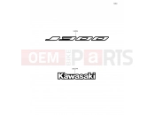 KAWASAKI J300 (SC300AEF) Decals(Black)(Silver)(White)