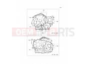 KAWASAKI VN900 CLASSIC (VN900BEF) Crankcase Bolt Pattern