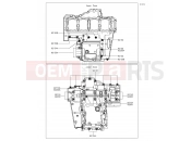 KAWASAKI Z1000SX (ZX1000LEF) Crankcase Bolt Pattern