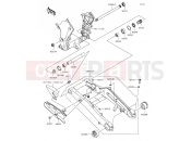 KAWASAKI Z1000SX (ZX1000LEF) Swingarm