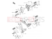 KAWASAKI Z1000SX (ZX1000LEF) Footrests