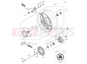 KAWASAKI Z1000SX (ZX1000LEF) Rear Hub