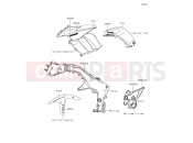 KAWASAKI Z1000SX (ZX1000LEF) Decals(Gray)