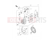 Front Caliper - Kawasaki KDX200 (KDX200-E5) 1993