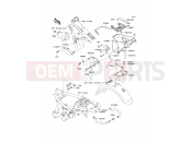 Frame Fittings - Kawasaki W650 (EJ650-C6P) 2004