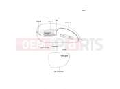 Decals(Red/Graystone) - Kawasaki W650 (EJ650-C6P) 2004