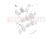 Rear Hub - Kawasaki WIND125 (BR125-B2) 2005
