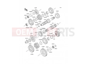 Transmission - Kawasaki W650 (EJ650C6F) 2006