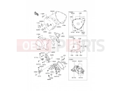 Left Engine Cover(s) - Kawasaki W650 (EJ650C6F) 2006