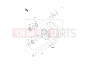 Front Hub - Kawasaki W650 (EJ650C6F) 2006
