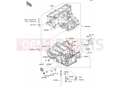 Crankcase - Kawasaki ZZR1400 (ZX1400A7F) 2007