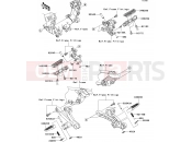 Footrests - Kawasaki ZZR1400 (ZX1400A7F) 2007