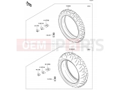 Tires - Kawasaki ZZR1400 (ZX1400A7F) 2007