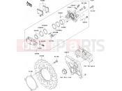 Rear Brake - Kawasaki ZZR1400 (ZX1400A7F) 2007