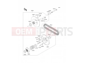 Driven Converter/Drive Belt - Kawasaki MULE 600 (KAF400BDF) 2013