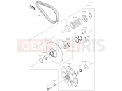 Driven Converter/Drive Belt - Kawasaki MULE PRO-DXT (KAF1000AHF) 2017