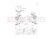 Labels(ACF/BCF) - Kawasaki KX85 (KX85ACF) 2012