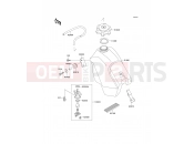 Fuel Tank - Kawasaki KX500 (KX500-E2) 1990