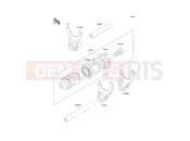 KAWASAKI 2000 Gear Change Drum/Shift Fork(s)
