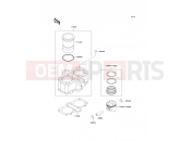 Cylinder/Piston(s) - Kawasaki ER-5 (ER500-A4) 2000