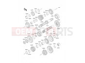 Transmission - Kawasaki ER-5 (ER500-A4) 2000