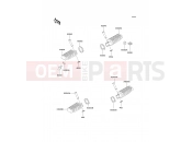 KAWASAKI 2000 Footrests