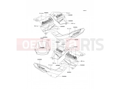 KAWASAKI 2000 Decals(White/Green)
