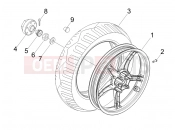 PIAGGIO Fly 50 2T hátsó kerék