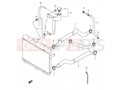 SUZUKI LT-A700 K5 (2005) King Quad (E28,E33) RADIATOR HOSE