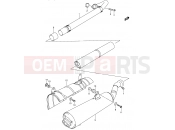 SUZUKI LT-A700 K5 (2005) King Quad (E28,E33) MUFFLER