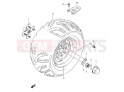 SUZUKI LT-A700 K5 (2005) King Quad (E28,E33) LEFT REAR WHEEL