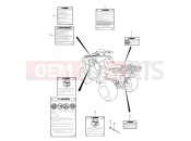 SUZUKI LT-A700 K5 (2005) King Quad (E28,E33) LABEL