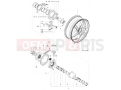 MV Agusta Brutale 920 Rear Wheel Assembly